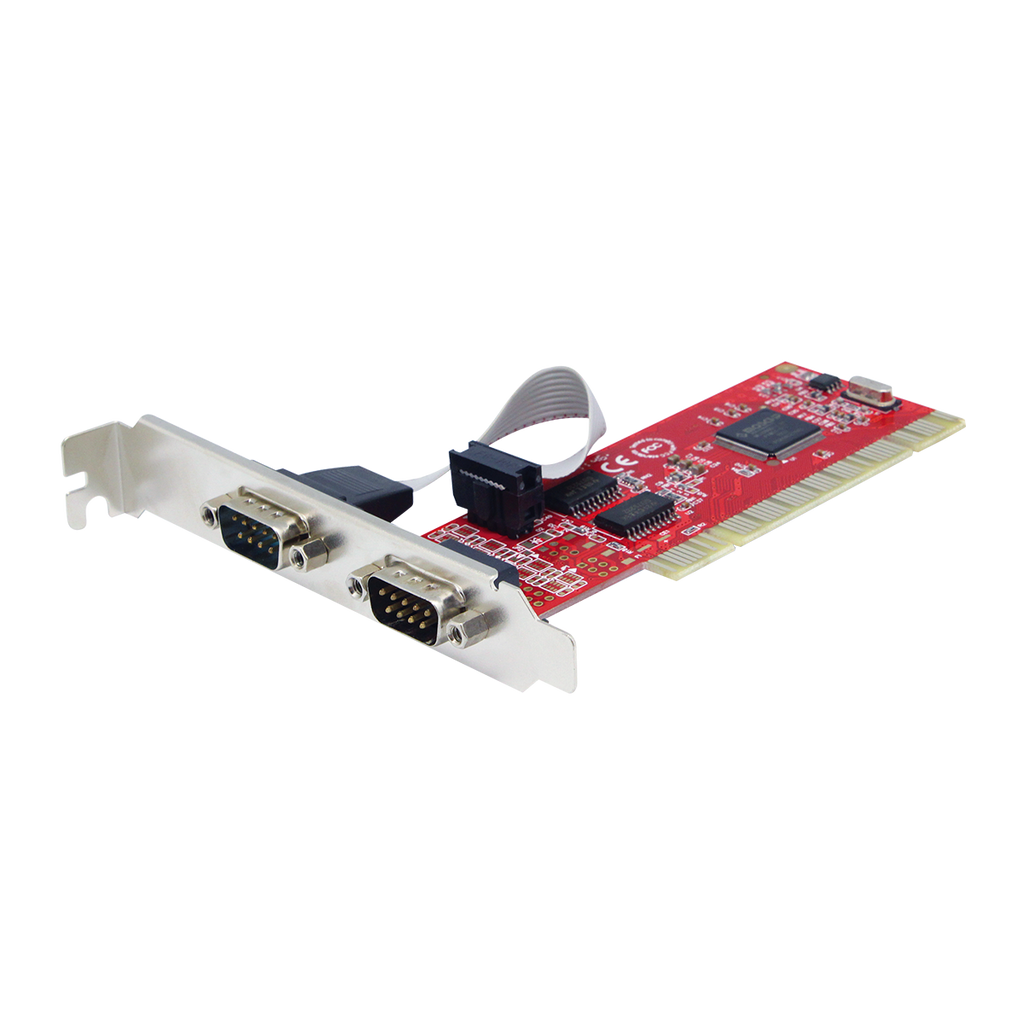 PCI to Serial 2 Port PCI Card Red MCB Unitek Y7503