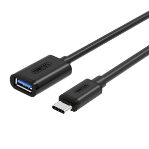 USB3.1 TypeC Male to USB3 A Female 0.2Meter Cable TypeC - USB AF Y-C476BK Unitek