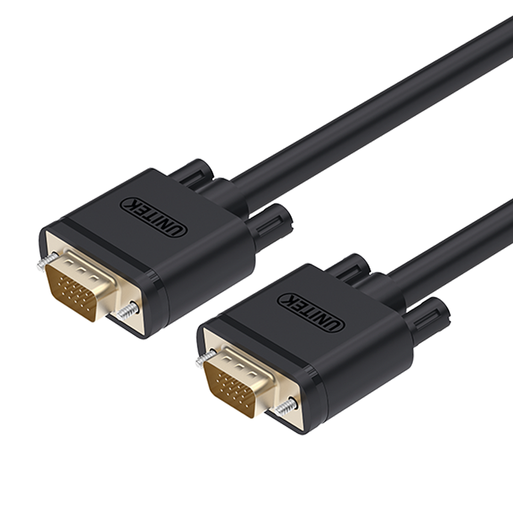 High Quality VGA to VGA Cable 1.5M / 3M - Male/Male Unitek