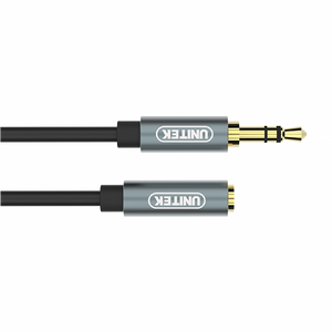 Premium Aux Audio Cable 3.5mm Male to Female M/F 1Meter Y-C932ABK Unitek