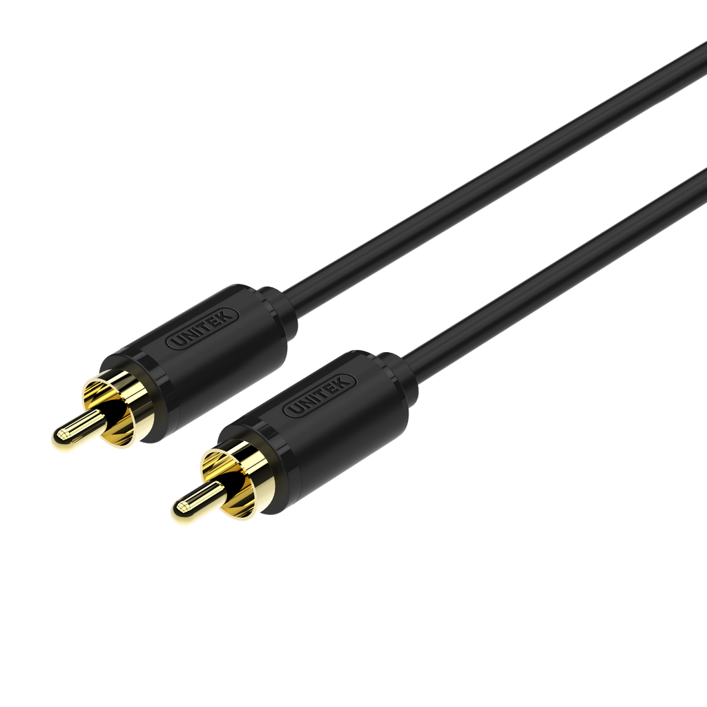 Premium RCA Cable 1.5M 2RCA-2ECA Cable 1.5Meter Unitek Y-C945BK