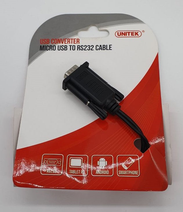 Micro USB to Serial Converter 0.6Meter Y1051 Unitek