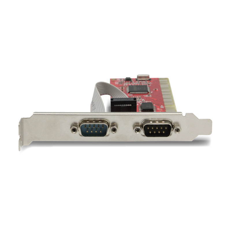 PCI to Serial 2 Port PCI Card Red MCB Unitek Y7503 Alltronic Computer