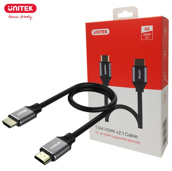 HDMI Cable Ver 2.1 1.5Meter 8K (Ultra High speed backward Compatible) Unitek C137W