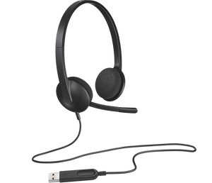 Logitech Stereo Headset H340  USB with digital Audio / Noice Cancelling Mic
