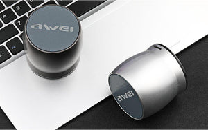Awei Y500 Wireless Speaker Bluetooth with  Built-in Microphone (Grey/Gold/Silver)