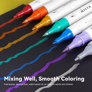 Arrtx Acrylic Marker Set of 18 (Metallic Colors)