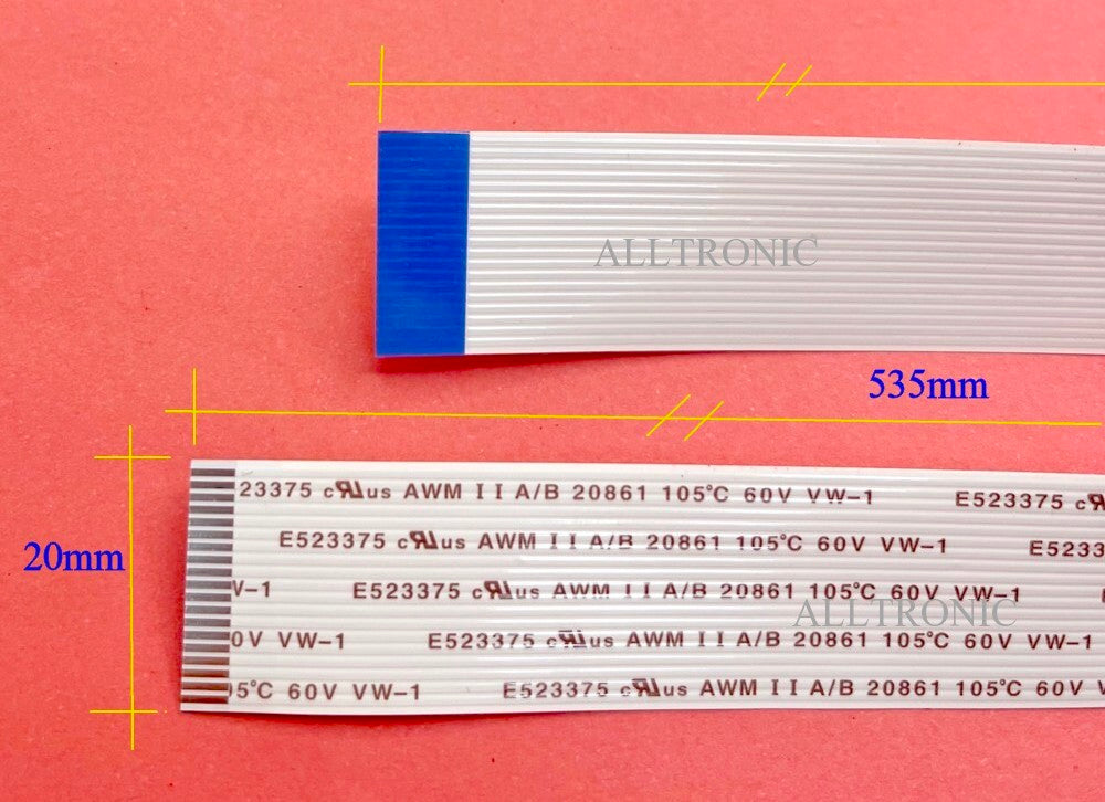 Flexible cable FC 19way 535mm x 20mm - Flat Cable 19Way 53.5x2cm