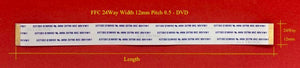 DVD Flexible cable FFC 24way x Width 12mm Pitch 0.5 for Audio CD/DVD Player