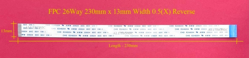 DVD Flexible cable FFC 26way x Width 13mm Pitch 0.5 Reverse connection for DVD