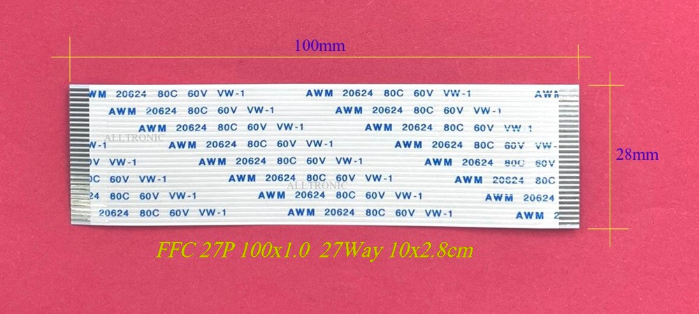 Flexible cable FC 27way 100mm x 28mm - Flat Cable 27Way 10x2.8cm