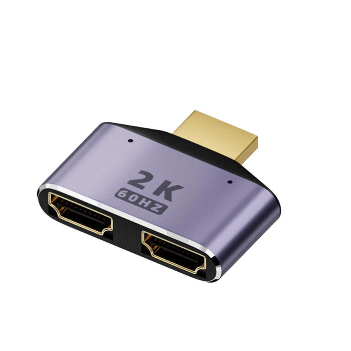 2K 60HZ HDMI Splitter 2 port Adaptor / Connector HDMI Male to 2 Female Adapter/ HDMI Splitter 2 port