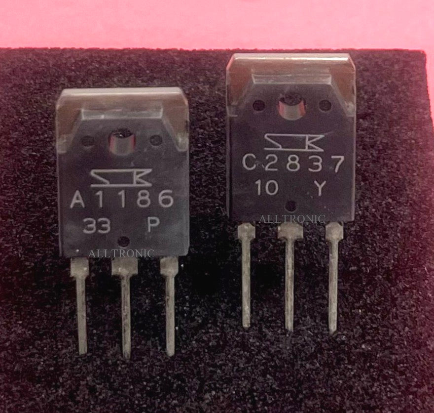 Audio Silicon PNP Power Amplifier Transistor 2SA1186 P Rank / 2SC2837 Y Rank Sanken