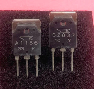 Audio Silicon PNP Power Amplifier Transistor 2SA1186 P Rank / 2SC2837 Y Rank Sanken