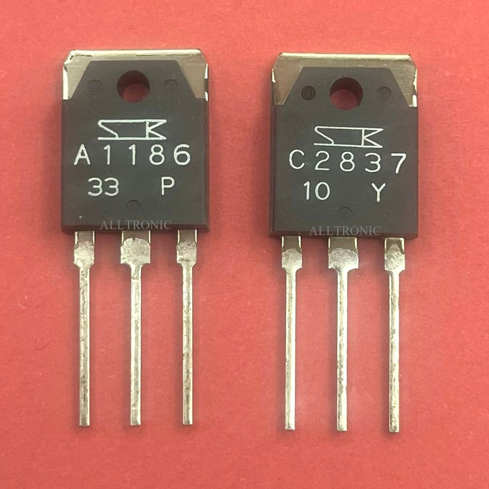 Audio Silicon PNP Power Amplifier Transistor 2SA1186 P Rank / 2SC2837 Y Rank Sanken