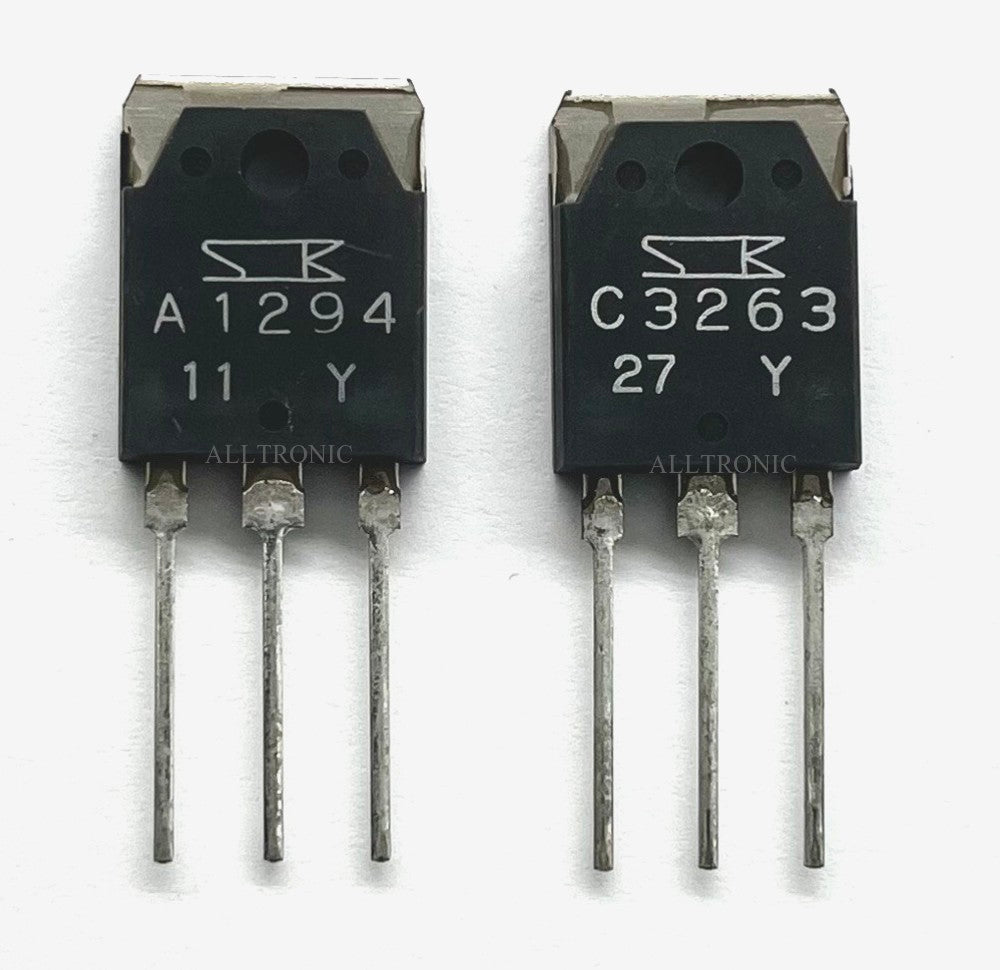 Genuine Audio Power Amplifier Transistor 2SA1294 / 2SC3263 Y Rank TO3P Sanken Japan