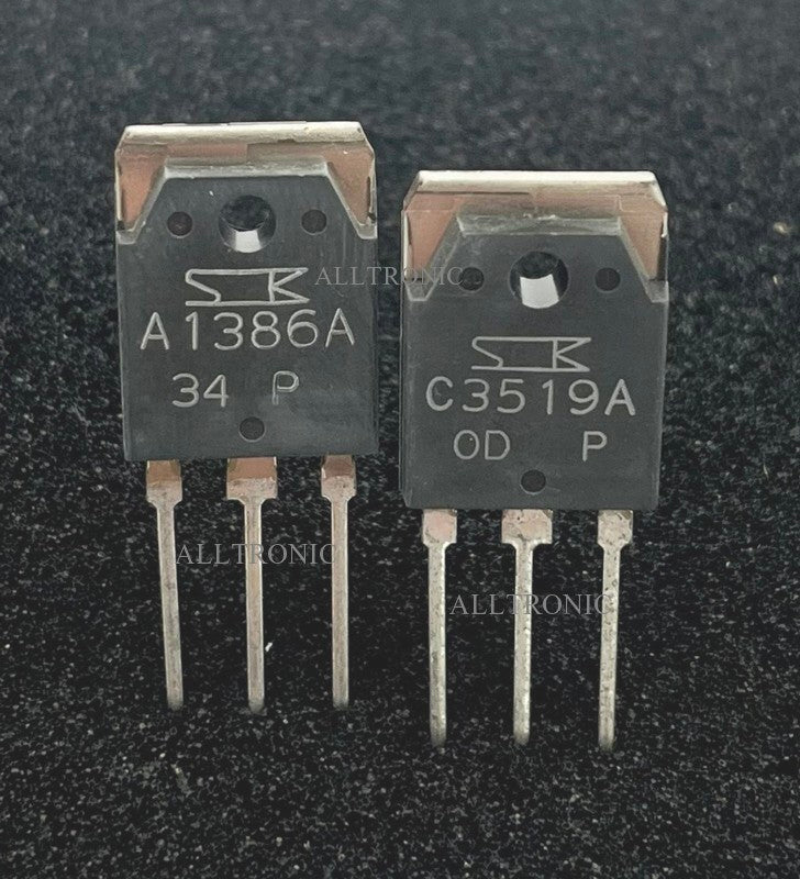 Audio Silicon PNP Power Amplifier Transistor 2SA1386A / 2SC3519A P / Y Rank Sanken Japan