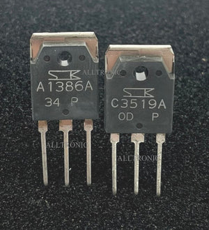 Audio Silicon PNP Power Amplifier Transistor 2SA1386A / 2SC3519A P / Y Rank Sanken Japan