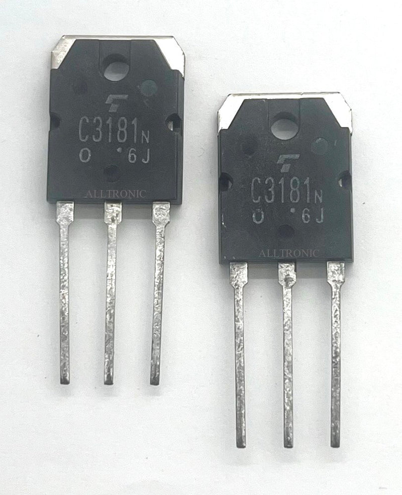 Transistor Di Potenza 2SC3181N NPN Silicio Originale Toshiba - 2 Pezzi