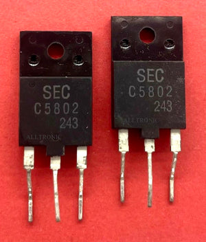 CRT Color TV Horizontal Output Deflection Transistor KSC5802 / C5802 TO3F SEC