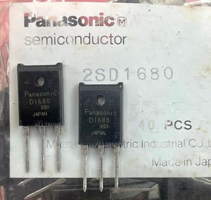 Original Color TV Horizontal Output Transistor 2SD1680 / D1680 TO3P Panasonic