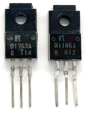 Audio Amp Silicon NPN Power Transistor 2SB1186A / 2SD1763A  TO220-F Rohm