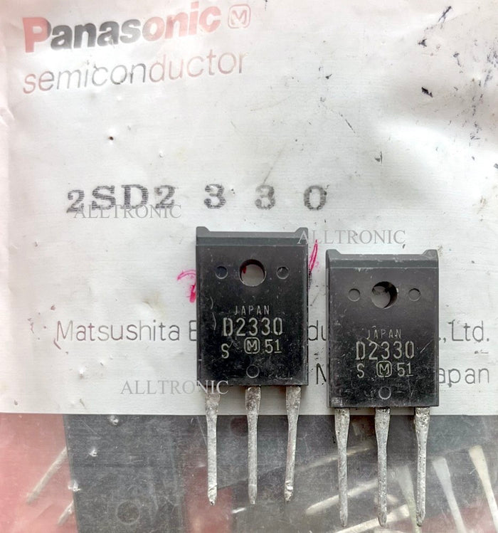 Original NPN Power Transistor 2SD2330 / D2330  TO3P Panasonic