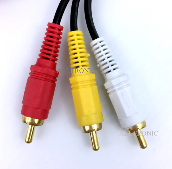 Audio Video RCA Cable 3RCA to 3RCA ( Red,White, & Yellow) 3Meter Q722