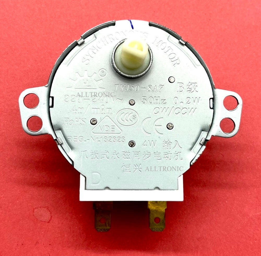 thumbnail image 2 of 220V Microwave Turntable Synchronous Motor – TYJ50-8A7 / 49TYZ-A2 Replacement 2 of 4