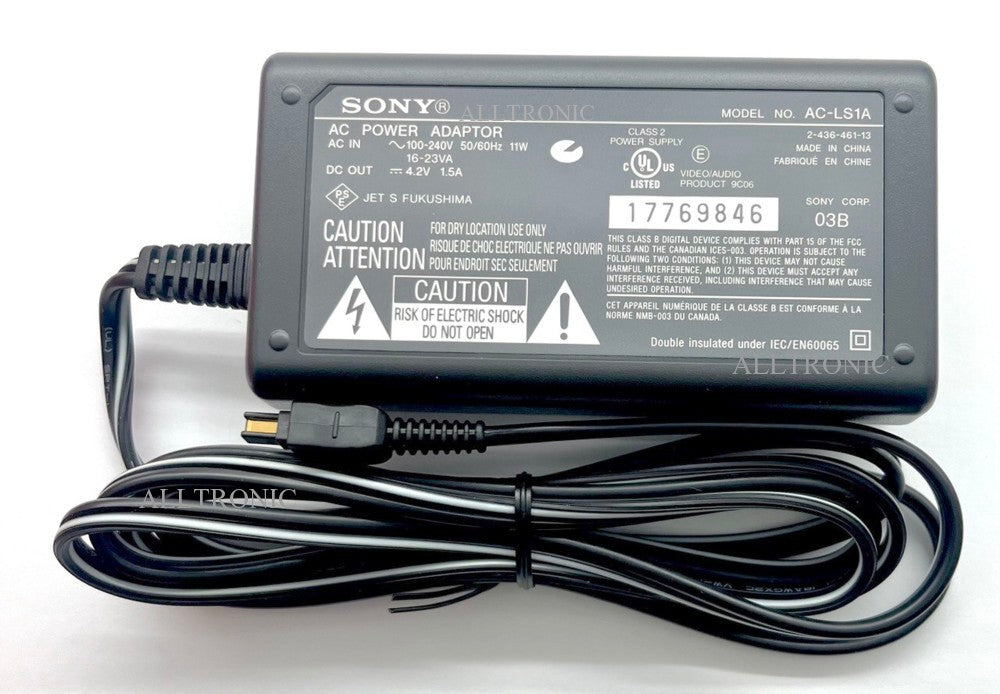 Original Digital Camera AC Adaptor AC-LS1 147633212 for Sony DSCP1