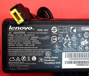 LED TV/Monitor AC Adaptor ADLX65NCT3A 20V 3.25A 65W for Lenovo Thinkpad (Safety Approved)