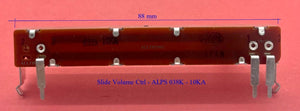 Genuine Audio Slide Volume Ctrl / Variable Resistor 038K-10KA 88mm - ALPS
