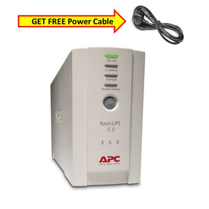 [Get FREE Power Cable] APC BK350EI Backups CS, 210 Watts / 350 VA,Input 230V / Output 230V, Interface Port DB-9 RS-232, USB