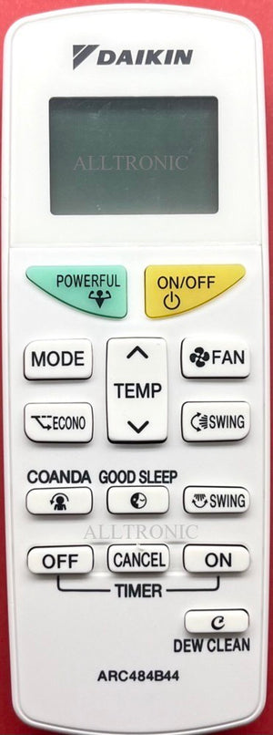 Genuine Split Unit AC / Aircon Remote Control ARC484B44 Daikin