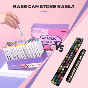 Arrtx 60 Colors Acrylic Marker Brush Tip Set B / Arrtx 60B