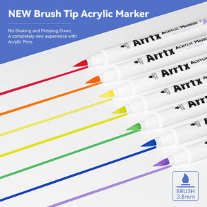 Arrtx 30 Colors Acrylic Paint Pens 30B Acrylic Markers
