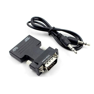 HDMI to VGA Adaptor with audio / Convert HDMI Female Input to VGA Male Output converter