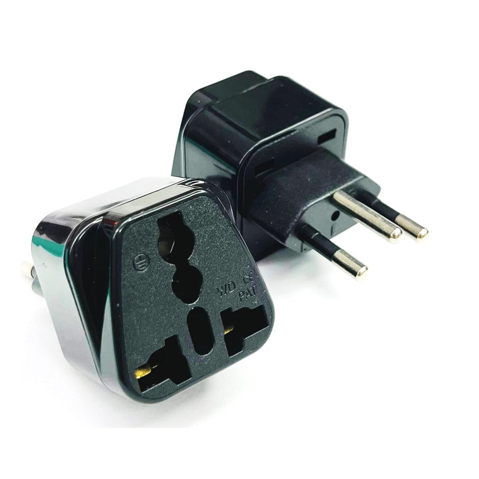 Universal EU UK US to Brazil Outlet Converter Adapter Type N Brazil Travel Power Plug, 10A250V
