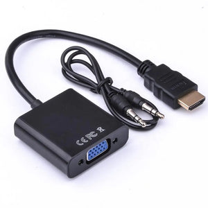 HDMI to VGA Adaptor with audio 1080p / Convert HDMI Male to VGA Female 16CM