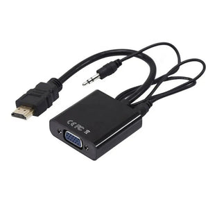 HDMI to VGA Adaptor with audio 1080p / Convert HDMI Male to VGA Female 16CM