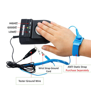 Anti-Static Wrist Strap Tester – Wrist Strap Calibration Detector  Model 498 Tester