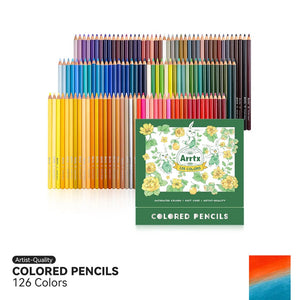 Arrtx 126 Colored Pencils Set Drawing Pencils