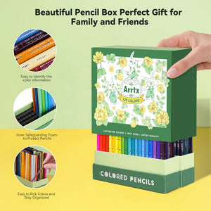Arrtx 126 Colored Pencils Set Drawing Pencils