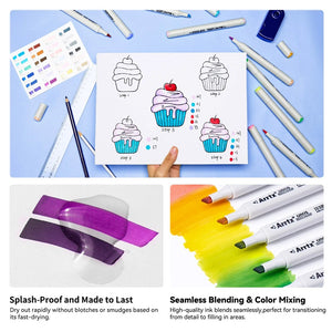 Arrtx 80 Oros Brush Alcohol Marker Set