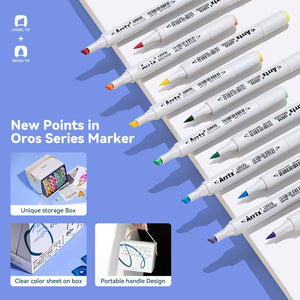 Arrtx 80 Oros Brush Alcohol Marker Set