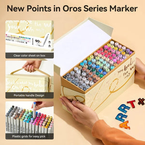 Arrtx 90 Oros Brush Alcohol Marker Set