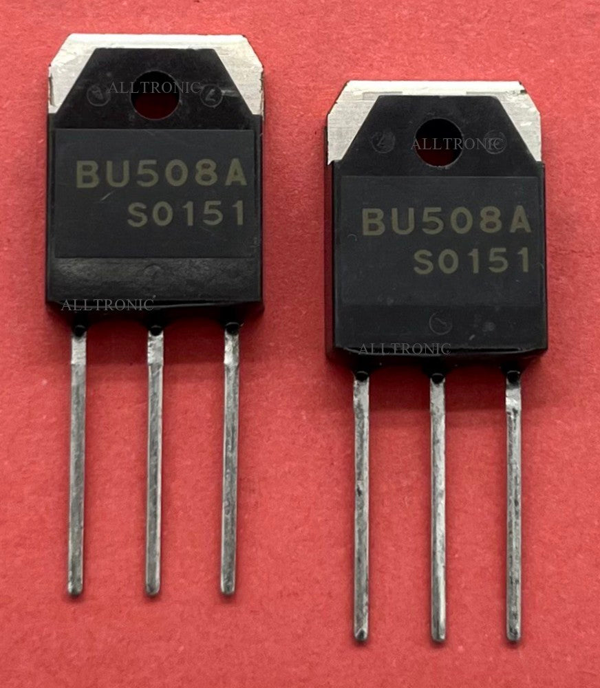 Color TV Horizontal Deflection Output Transistor BU508A TO3P Non-Isolated- Philip