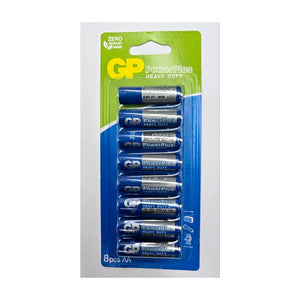 GP Heavy Duty Battery Size AA R6s 1.5V  8pcs /pack