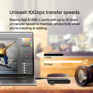 Belkin USB C  Type C to 4 Port USB C Hub Supports up to 10GBPS AVC018BTBK