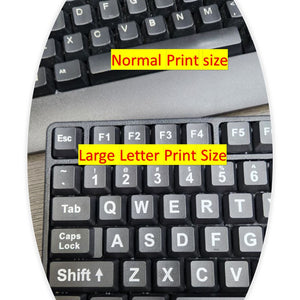 MC-689 Large Letter Print Keyboard / Big Letter Keyboard Print  USb Wired / USB Big Txt  Keyboard